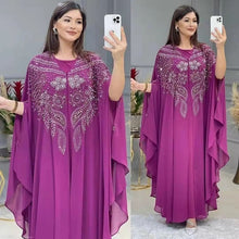 Load image into Gallery viewer, Abayas For Women Dubai Luxury 2022 Chiffon Boubou Muslim Fashion Dress Caftan Marocain Wedding Party Occasions Djellaba Femme