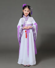 Load image into Gallery viewer, Ancient Chinese Costume Child Kid Fairy Dress Cosplay Hanfu Folk Dance Performance Clothing Chinese Traditional Dress for Girls