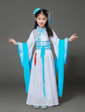 Load image into Gallery viewer, Ancient Chinese Costume Child Kid Fairy Dress Cosplay Hanfu Folk Dance Performance Clothing Chinese Traditional Dress for Girls