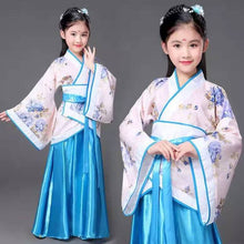 Load image into Gallery viewer, Ancient Chinese Costume Child Kid Fairy Dress Cosplay Hanfu Folk Dance Performance Clothing Chinese Traditional Dress for Girls