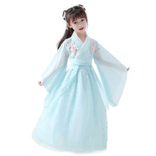 Load image into Gallery viewer, Ancient Chinese Costume Child Kid Fairy Dress Cosplay Hanfu Folk Dance Performance Clothing Chinese Traditional Dress for Girls