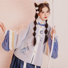 Load image into Gallery viewer, Ancient Traditional Han Dynasty Princess Costumes Autumn Winter Chinese Style Women Hanfu Dress Floral Embroidery 3 Piece Sets