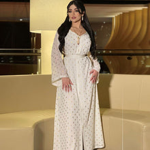 Load image into Gallery viewer, Arab Middle East Women's Clothing 2021 New Bronzing Robe Two-piece Muslim Prayer Clothes For Ramadan Moroccan Kaftan