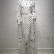 Load image into Gallery viewer, Arab Middle East Women's Clothing 2021 New Bronzing Robe Two-piece Muslim Prayer Clothes For Ramadan Moroccan Kaftan