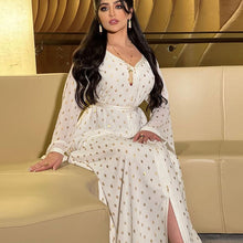 Load image into Gallery viewer, Arab Middle East Women's Clothing 2021 New Bronzing Robe Two-piece Muslim Prayer Clothes For Ramadan Moroccan Kaftan