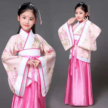 Load image into Gallery viewer, Chinese Costume Ladies Vintage Girls Festival Clothing Women Chinese Robes Dance Outfit Children Cosplay Costume Hanfu Dress Kid