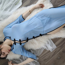 Load image into Gallery viewer, Chinese Traditional Dress Women Sexy Lingerie  Temptation Clothing China Style Side Slit Hollow Cheongsam Qipao  Chinese Dress