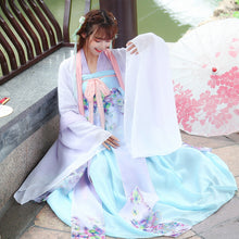 Load image into Gallery viewer, Chinese Traditional Fairy Dance Costume Ancient Hanfu Clothing Women Oriental Folk Dancewear Lady Tang Dynasty Princess Clothing