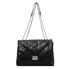Load image into Gallery viewer, Embroidery Thread Big PU Leather Crossbody Bags for Women 2022 Hit Trend Branded Trending Chain Side Bag Shoulder Handbags