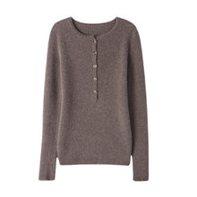 Load image into Gallery viewer, Fall winter women new 2021 slim-fit knit sweater casual wool sweater cashmere sweater round neck Top long sleeve Women sweaters
