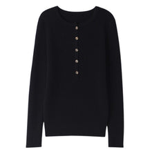 Load image into Gallery viewer, Fall winter women new 2021 slim-fit knit sweater casual wool sweater cashmere sweater round neck Top long sleeve Women sweaters