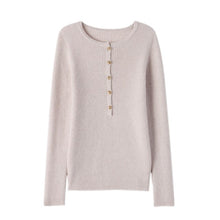 Load image into Gallery viewer, Fall winter women new 2021 slim-fit knit sweater casual wool sweater cashmere sweater round neck Top long sleeve Women sweaters