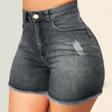 Load image into Gallery viewer, Fashion Women High Waist Scratched Shorts Jeans Girls Ladies Denim Shorts Hot Sexy Casual Push Up Skinny Short Pants Trousers