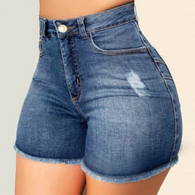 Load image into Gallery viewer, Fashion Women High Waist Scratched Shorts Jeans Girls Ladies Denim Shorts Hot Sexy Casual Push Up Skinny Short Pants Trousers
