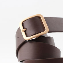 Load image into Gallery viewer, Faux Leather Square Buckle Belts Women Casual Solid Wild Adjustable Belts Decoration Ladies Fashion Accessories For Jeans Dress