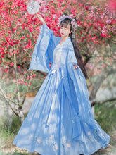 Load image into Gallery viewer, Fuling embroidered Hanfu women's full-chested waist skirt big sleeve shirt heavy industry embroidery traditional Chinese Hanfu