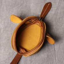 Load image into Gallery viewer, Genuine Leather Coin Purse Creative Cute Mouse Storage Bag Trend Zipper Pocket Men Women Portable Wallets Children's Key Bags