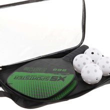 Load image into Gallery viewer, 2 Pickleball Paddles, Wood Material, Pickleball Set of 4 Balls and 1 Pickleball Bag