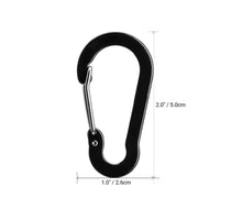 Load image into Gallery viewer, 10Pcs/Set Carabiners Aluminum Alloy D Carabiner Spring Snap Clip Hooks Keychain Climbing Carabiner for Keys Camping Tools