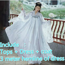 Load image into Gallery viewer, Hanfu Women Costume Elegant Traditional Chinese Style Hanfu Princess Dress Ancient Folk Tang Suit Fairy Performance Clothing