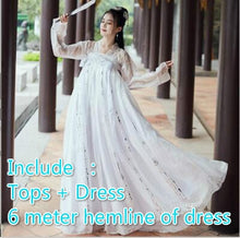 Load image into Gallery viewer, Hanfu Women Costume Elegant Traditional Chinese Style Hanfu Princess Dress Ancient Folk Tang Suit Fairy Performance Clothing