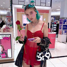 Load image into Gallery viewer, Harajuku Girls Sweet Moumou Baguette Bag 90s Vintage Street Fashion Mini Messenger Handbag Women Cute Kawaii Pu Underarm Bags