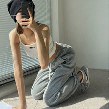 Load image into Gallery viewer, Harajuku Gray Jogging Sweatpants Women Baggy Oversize Sports Pants Korean Style Casual Trousers Female Plus Size Fashion