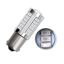 Load image into Gallery viewer, 1 PCS PY21W P21/5W 1156 Ba15s 1157 Bay15d For Car LED Bulbs Turn Signal Light 12V 33SMD 7000K White Brake Reverse Parking Lamps