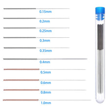 Load image into Gallery viewer, 10PCS/lot 3D Printer Parts 0.15 0.2 0.25 0.3 0.35 0.4 0.5 0.6 0.8 1.0mm Nozzle Cleaning Needles Stainless Steel Drills