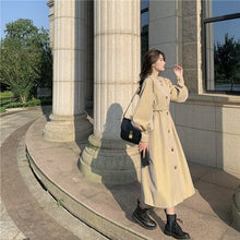 Load image into Gallery viewer, High Quality Autumn New Korean Women Long Trench Coat British Style Windbreaker Coats For Women Winter Female All-match Outwear