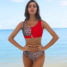 Load image into Gallery viewer, High Waist Bikinis 2020 Bikini Set Push Up Swimsuit Female Plus Size Swimwear Women Bikini Sexy Biquini Leopard Bathing Suit