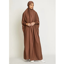 Load image into Gallery viewer, Hooded Abaya Muslim Women Prayer Garment Hijab Dress Arabic Robe Overhead Kaftan Khimar Jilbab Eid Ramadan Gown Islamic Clothes