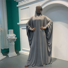 Load image into Gallery viewer, Hooded Abaya Muslim Women Prayer Garment Hijab Dress Arabic Robe Overhead Kaftan Khimar Jilbab Eid Ramadan Gown Islamic Clothes