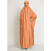 Load image into Gallery viewer, Hooded Abaya Muslim Women Prayer Garment Hijab Dress Arabic Robe Overhead Kaftan Khimar Jilbab Eid Ramadan Gown Islamic Clothes