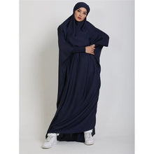 Load image into Gallery viewer, Hooded Abaya Muslim Women Prayer Garment Hijab Dress Arabic Robe Overhead Kaftan Khimar Jilbab Eid Ramadan Gown Islamic Clothes
