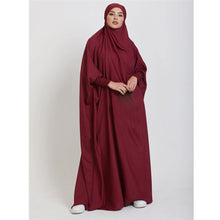 Load image into Gallery viewer, Hooded Abaya Muslim Women Prayer Garment Hijab Dress Arabic Robe Overhead Kaftan Khimar Jilbab Eid Ramadan Gown Islamic Clothes