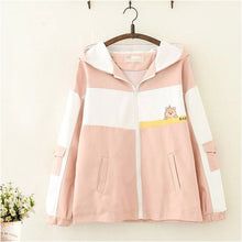 Load image into Gallery viewer, Japan Style Cute Cartoon Zipper Jackets Women 2022 New Hooded Kawaii Coats Femme All Match Age-reducing Outerwear Autumn
