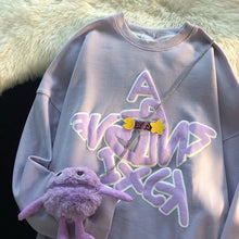 Load image into Gallery viewer, Japan Style O-neck Cute Hoodies Women 2022 New Casual Loose Letters Crewneck Sweatshirt Lazy Comfortable Spring Hoodie