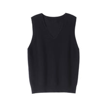 Load image into Gallery viewer, Korean Fashion Autumn 2021 Wool  Knitted Women's Vests  Loose Y2k Top Pullover Casual Pure Color Cashmere Sweaters Ladies