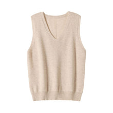 Load image into Gallery viewer, Korean Fashion Autumn 2021 Wool  Knitted Women's Vests  Loose Y2k Top Pullover Casual Pure Color Cashmere Sweaters Ladies