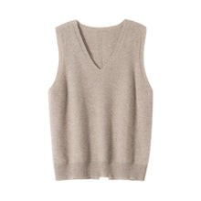 Load image into Gallery viewer, Korean Fashion Autumn 2021 Wool  Knitted Women's Vests  Loose Y2k Top Pullover Casual Pure Color Cashmere Sweaters Ladies