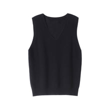 Load image into Gallery viewer, Korean Fashion Autumn 2021 Wool  Knitted Women's Vests  Loose Y2k Top Pullover Casual Pure Color Cashmere Sweaters Ladies
