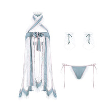 Load image into Gallery viewer, Lingerie Set Sexy Fantasy Lingerie Couple Sex Clothing Hanging Neck Mesh Classical Hanfu Cosplay Uniform See Through Hot Dress