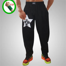 Load image into Gallery viewer, Men Bodybuilding Baggy Pants High Elastic Cotton Gym Clothing Fitness Pants Loose Comfortable Crossfit Musculation Sweatpants