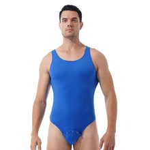 Load image into Gallery viewer, Men Bodysuits One-piece Shapers Men's Snap Button Crotch Jumpsuits Leotard Slim Corrective Body Building Men Singlet Underwear