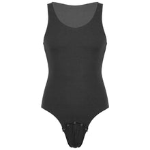 Load image into Gallery viewer, Men Bodysuits One-piece Shapers Men's Snap Button Crotch Jumpsuits Leotard Slim Corrective Body Building Men Singlet Underwear