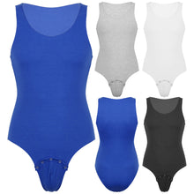 Load image into Gallery viewer, Men Bodysuits One-piece Shapers Men's Snap Button Crotch Jumpsuits Leotard Slim Corrective Body Building Men Singlet Underwear
