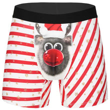 Load image into Gallery viewer, Men Christmas Underwear Pouch Boxer Homme Boxershorts Men's Boxers Sexy Funny Panties Underpants 3D Print Funny Boxer Shorts