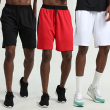 Load image into Gallery viewer, Men Sport Shorts Quick Dry Side Pockets Elastic Waist Short Pants for Workout Basketball Running Casual Sportwear