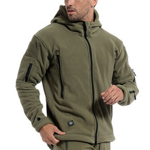 Load image into Gallery viewer, Men US Military Winter Thermal Fleece Tactical Jacket Outdoors Sports Hooded Coat Militar Softshell Hiking Outdoor Army Jackets
